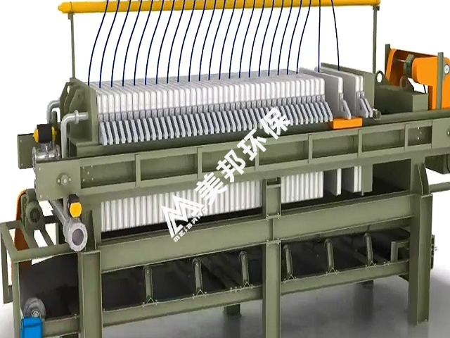 壓濾機工作過程3D演示