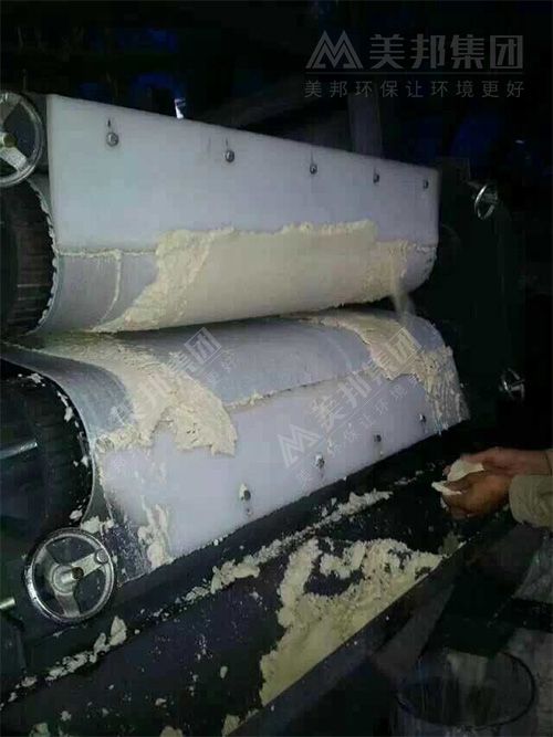 帶式壓榨機處理豆腐渣脫水