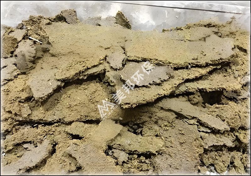 植物渣壓榨脫水后