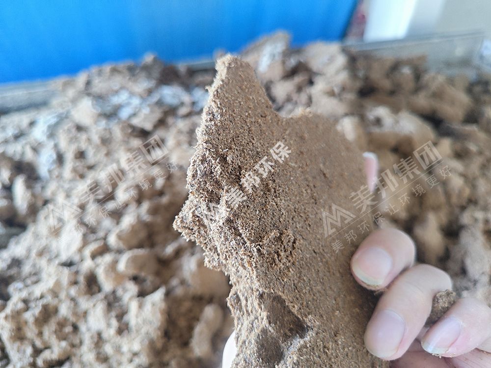 美邦強(qiáng)力對(duì)輥帶式壓榨機(jī)處理后的紙漿 美邦強(qiáng)力對(duì)輥帶式壓榨機(jī)處理后的紙漿